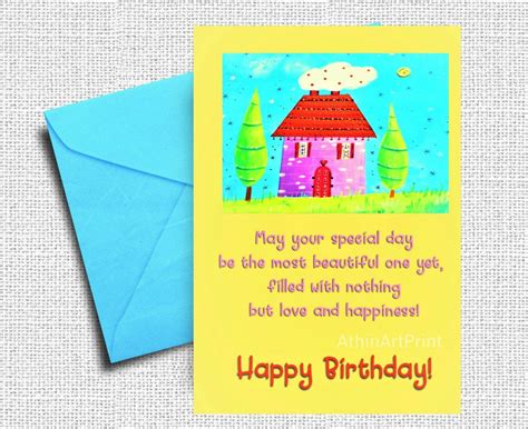 Card for a Special Day Printable Birthday Card - Etsy | Birthday card printable, Birthday cards ...
