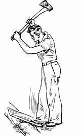 Vintage Man With Axe coloring Page  Free Printable Coloring Pages sketch template