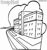 Hospital Coloring Page To Download And Print  Home sketch template