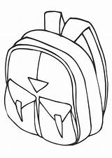 Coloring Page Printable Backpack School Bag PDF  sketch template