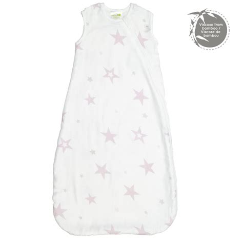 Perlimpinpin Bamboo Muslin Nap Bag Pink Stars - Baby Boutique - Lullababy