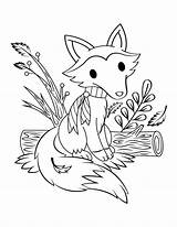 Free Printable Fox Coloring Pages For Kids sketch template