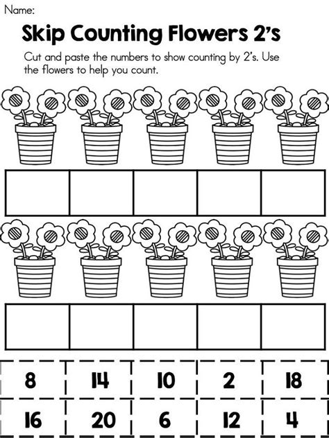 count by 2s worksheet math | K5 Worksheets | Spring math kindergarten ...