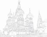 St Basil Cathedral Coloring Pages Sketch Page sketch template
