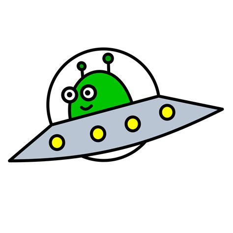 Cute ufo Illustration for kids theme design element 14012025 PNG