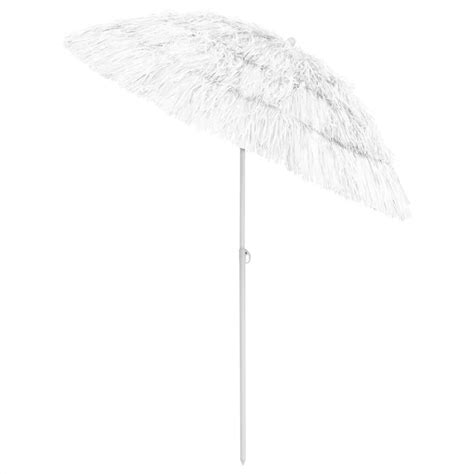 Beach Umbrella White 180 cm