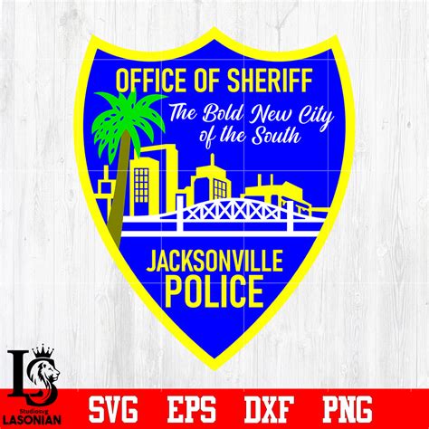 Badge Office of Sheriff Jacksonville Police svg eps dxf png file ...