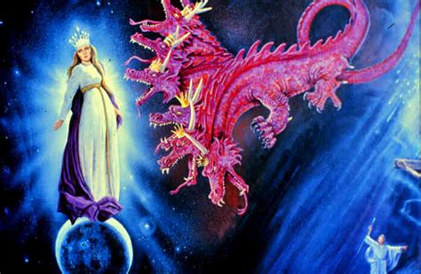 Who is the woman and the dragon spoken of in Revelation?