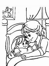 Bedtime Coloring Page sketch template