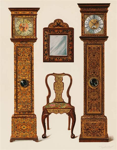 Edwardian furniture | Free public domain illustration