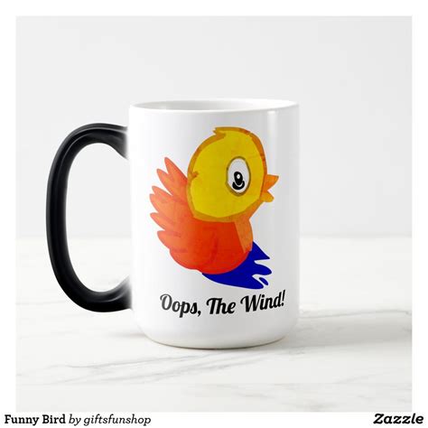 Funny Bird Magic Mug | Zazzle.com | Mugs, Funny birds, Animal mugs