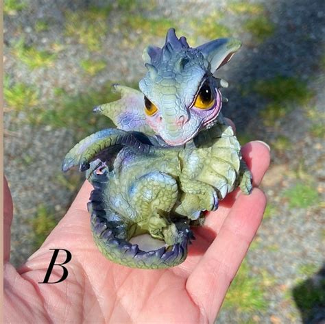 Dragon figurine Dragons Baby dragon Dragon baby | Etsy