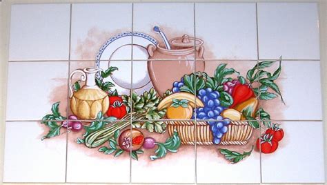 Fruit and Vegetable Ceramic Tile Mural from Mottles Murals Ceramic Tiles in Youngstown, OH 44512