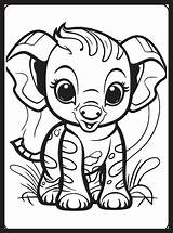 Cute Baby Jungle Animal Coloring Pages sketch template