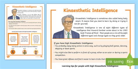 What is kinaesthetic learning? Multiple Intelligence