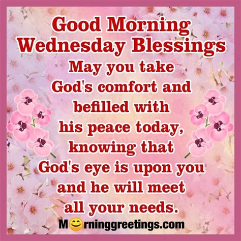 30 Amazing Wednesday Morning Blessings - Morning Greetings – Morning Quotes And Wishes Images