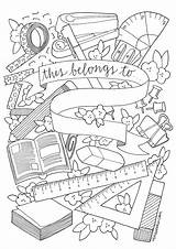 Free Printable Coloring Page Binder Cover sketch template