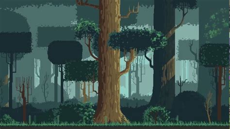 Pixel Art Forest - Background - YouTube