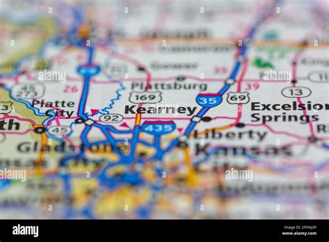 Map of kearney missouri hi-res stock photography and images - Alamy