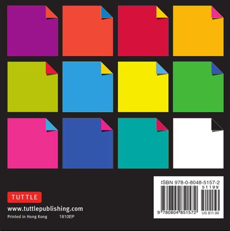 Origami Paper 500 sheets Vibrant Colors 4" (10 cm) (9780804851572) - Tuttle Publishing