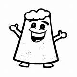 Smiling Ice Cream Cone Coloring Page Outline Sketch Drawing Vector  sketch template