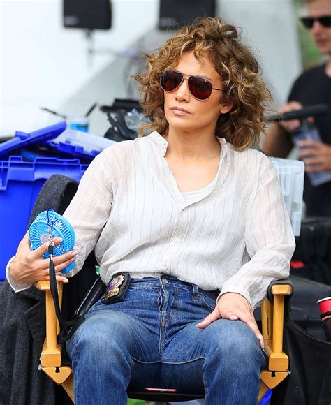 Jennifer Lopez on the set of 'Shades of Blue' in New York City | GotCeleb