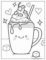 10 Hot Chocolate Coloring Pages Printable For Adults sketch template