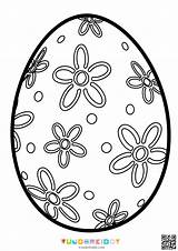 Printable Easter Egg Template And Colouring Page PDF sketch template