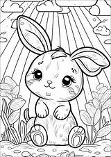 Free Printable Coloring Pages Bunny Rabbits sketch template