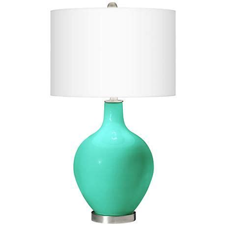 Turquoise Ovo Designer Table Lamp by Color Plus - #9K791 | Lamps Plus ...