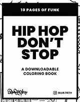 Hip Hop Coloring Book / Kids Graffiti  sketch template