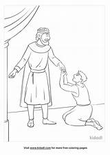 Free David And Mephibosheth Coloring Page  Printables sketch template