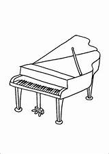 Baby Grand Piano Floor Plan Sketch Coloring Page sketch template