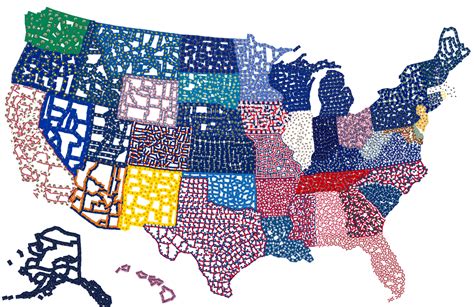 The county lines of every U.S. state made of their flag ...