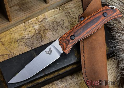 Benchmade Knives: 15007-2 HUNT - Saddle Mountain Hunter - Stabilized Wood | All Knives Ship Free