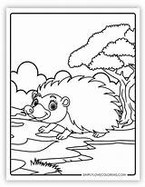 38 Porcupine Coloring Pages Free PDF Printables  Simply Love sketch template
