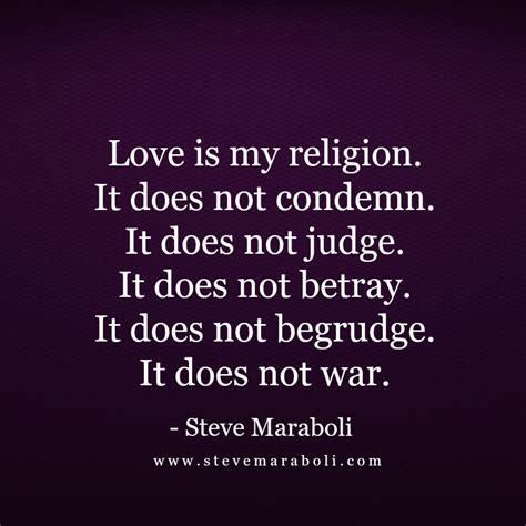 Love Is My Religion - Steve Maraboli