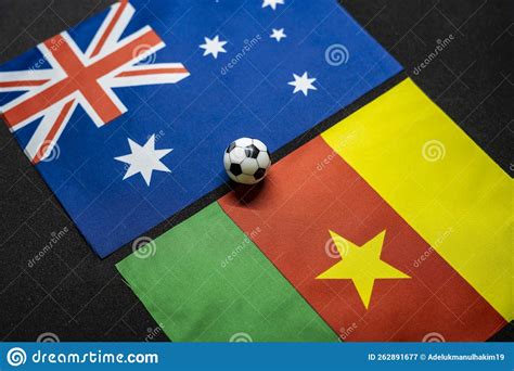 Australia Vs Cameroon, Football Match with National Flags Stock Image - Image of 2022 ...