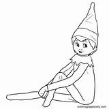 Mini As Girl Elf Coloring Page  Free Printable Pages sketch template