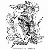 Penguin Mandala Pages Coloring Pages sketch template