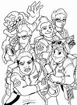 Ghostbusters Coloring Pages Sketch Page sketch template