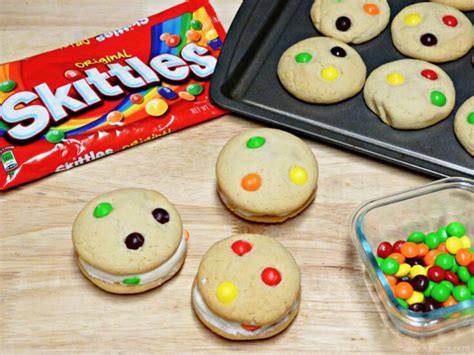 Skittles® Cookie Ice Cream Sandwiches - Bullock's Buzz
