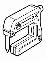 Electric Staple Gun coloring Book Pages For Children And Adults With  sketch template
