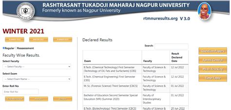 RTMNU PG Result-2021 Released MA MCOM MSC MCA M.TECH