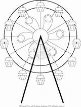 Ferris Wheel Coloring Pages sketch template