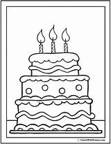 28  Birthday Cake Coloring Pages Customizable PDF Printables sketch template