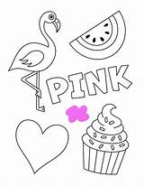Pink Color Activities And Worksheets For Preschool ⋆ The Hollydog Blog sketch template