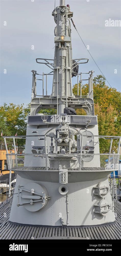 World War II Submarine U.S.S. Cod Memorial docked at North Coast Harbor ...