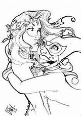 Poison Ivy Coloring Pages Sketch Page sketch template
