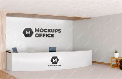 Premium PSD | Office reception mockup design